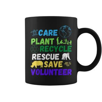 Earth Day 2023 Save Bees Rescue Animals Plant Trees Recycle Coffee Mug | Mazezy