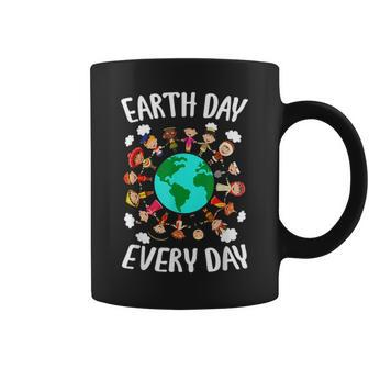 Earth Day Everyday All Human Races To Save Mother Earth 2021 Coffee Mug | Seseable UK