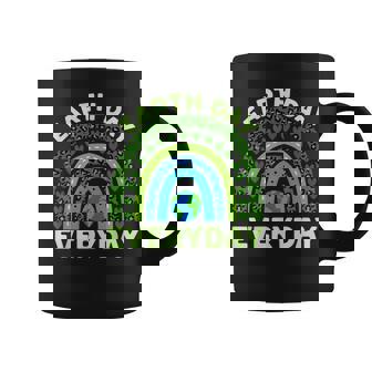 Earth Day Everyday | Earth Day 2023 Environmental Rainbow Coffee Mug | Mazezy