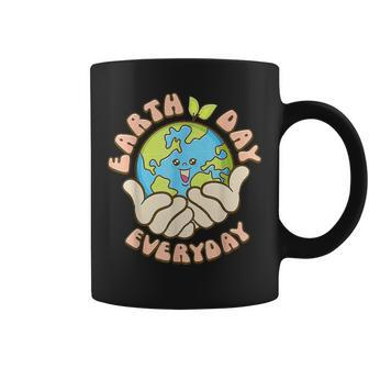 Earth Day Everyday Retro Groovy Mother Earth Coffee Mug | Mazezy
