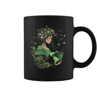 Earth Day Save Our Planet Green Mother Kids Girls Boys Coffee Mug | Mazezy