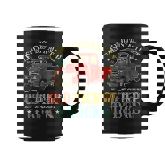 Easily Distracted By Old Pickup Trucks Funny Trucks Gifts Coffee Mug | Mazezy