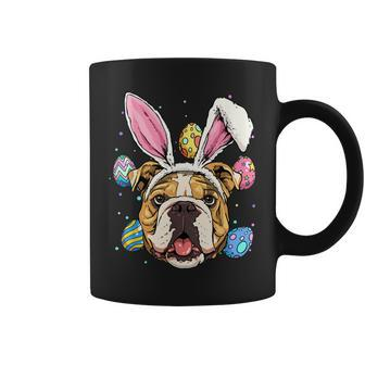 Easter Bunny American Bulldog Dog Kids Men Women Coffee Mug | Mazezy
