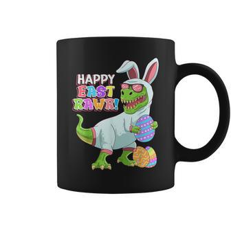 Easter Day Dinosaur Funny Happy Eastrawr T Rex Easter Coffee Mug | Mazezy