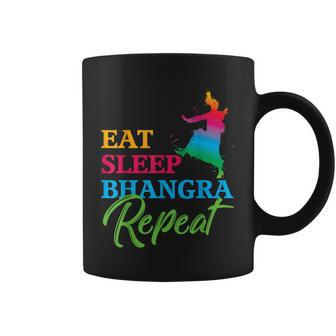 Eat Sleep Bhangra Repeat Traditional Fun Humorous Ideal Gift Coffee Mug - Seseable