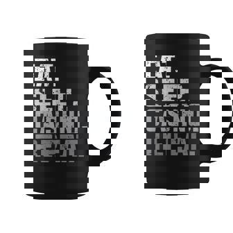 Eat Sleep Casino Repeat - The Gambling Gift Coffee Mug | Mazezy