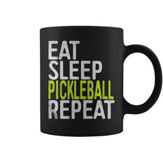 Eat Sleep Pickleball Repeat Funny Sport Game Coffee Mug - Thegiftio UK