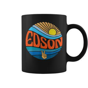 Edson Hemd Vintage Sunset Edson Groovy Tie Dye Tassen - Seseable