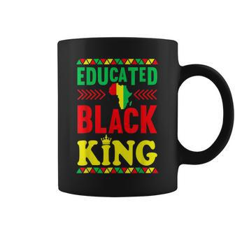 Educated Black King African American Melanin Black History V2 Coffee Mug - Seseable