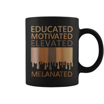 Educated Motivated Elevated Melanated V2 Coffee Mug - Seseable