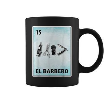 El Barbero Mexican Barber Cards Coffee Mug - Seseable