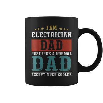 Electrician Dad Fathers Day Funny Daddy Gift Coffee Mug - Seseable