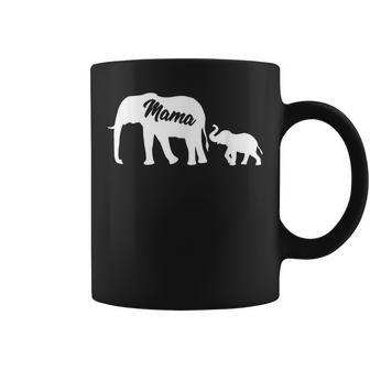 Elephant Mama With Baby Mothers Day Mom Gift Coffee Mug - Thegiftio UK