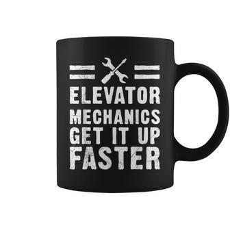 Elevator Mechanic Adult Humor Funny Coffee Mug | Mazezy
