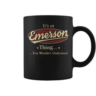 Emerson Personalized Name Gifts Name Print S With Name Emerson Coffee Mug - Seseable
