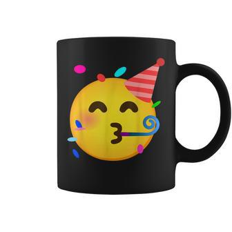 Emoticon Partying Face Birthday Coffee Mug | Mazezy