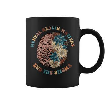 End The Stigma Mental Health Matters Mental Awareness Coffee Mug | Mazezy