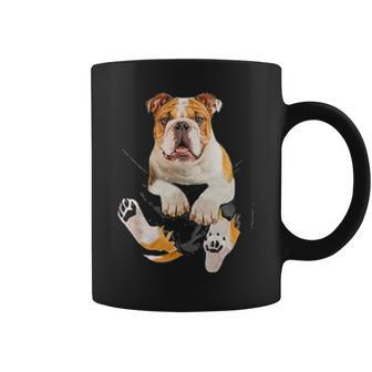 English British Bulldog Pocket Funny Mom Dad Kid Lover Gifts Coffee Mug - Seseable
