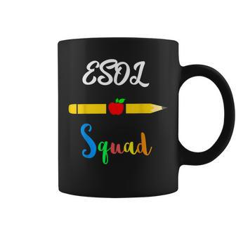 Esol Teacher Squad Appreciation Day School Languages Coffee Mug | Mazezy