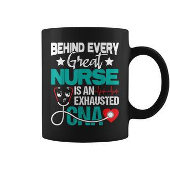 Exhausted Cna - Nurse Certified Nursing Assistant Healthcare Coffee Mug | Mazezy