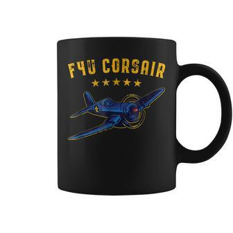 F4u Corsair Ww2 Plane Warbird Aviation Airplane Gift Coffee Mug | Mazezy