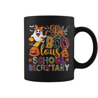 Fa Boo-Lous School Secretary Halloween Ghosts Scary Pumpkins Coffee Mug - Thegiftio UK