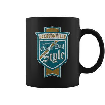 Faded Jacksonville Beer Label - Jacksonville Pride Coffee Mug | Mazezy