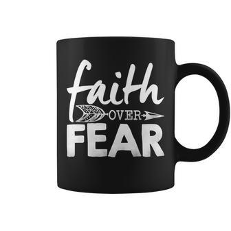Faith Over Fear Christian Arrow Coffee Mug - Thegiftio UK