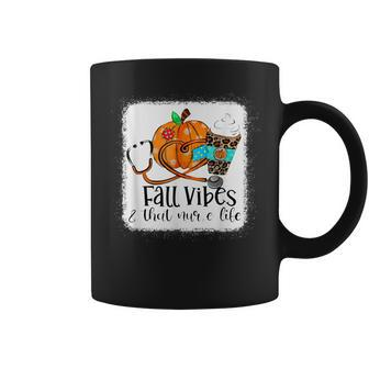 Fall Vibes That School Nurse Life Nurse Fall Season Autumn Coffee Mug - Thegiftio UK