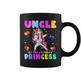 Family Matching Birthday Princess Girl Dabbing Unicorn Uncle Coffee Mug | Mazezy DE