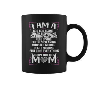 Family Superhero Mom Definition Coffee Mug - Seseable
