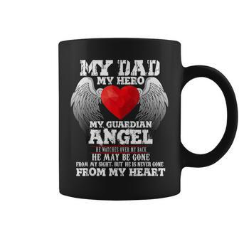 Father In Heaven My Dad My Hero My Guardian Angel Father Day Coffee Mug | Mazezy