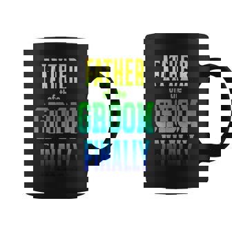 Father Of The Groom Finally Engaged Wedding Rainbow Coffee Mug | Mazezy