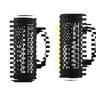 Fathers Day Best Dad Ever Usa American Flag Gift For Mens Coffee Mug | Mazezy