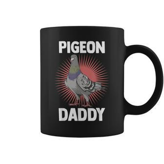 Fathers Day Birding Dad Birdwatching Papa Pigeon Daddy Coffee Mug | Mazezy