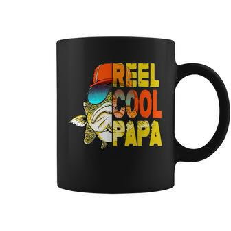 Fathers Day Gifts Tshirt - Fishing Reel Cool Papa Coffee Mug | Mazezy