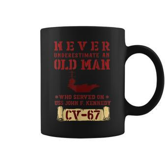 Fathers Day Navy Veterans Uss John F Kennedy Cv-67 Coffee Mug - Seseable
