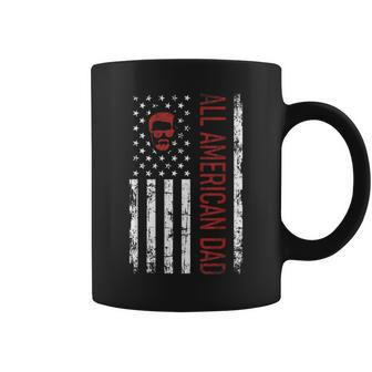 Fathers Day | All American Patriot Usa Dad | 4Th Of July Coffee Mug | Mazezy