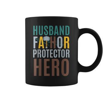 Fathor T Fathers Day Gift Husband Fathor Protector Hero Coffee Mug - Seseable