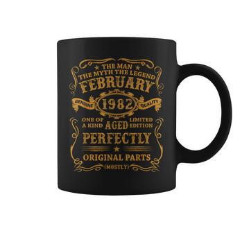 February 1982 The Man Myth Legend 40 Year Old Birthday Gifts Gift For Mens Coffee Mug - Seseable