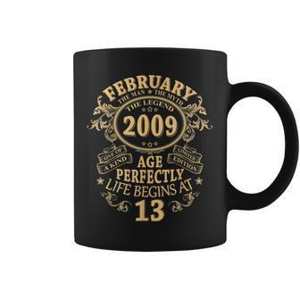 February 2009 The Man Myth Legend 13 Year Old Birthday Gifts Coffee Mug - Seseable
