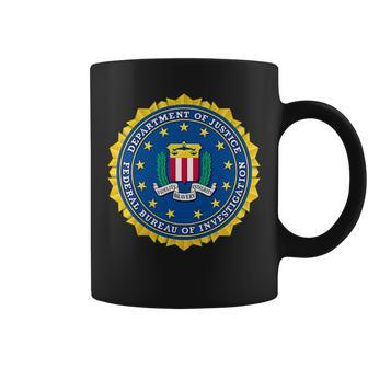 Federal Bureau Of Investigation Doj Fbi Seal Patch Coffee Mug | Mazezy