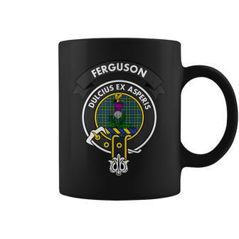 Ferguson Clan Badge - Scottish Tartan Coffee Mug - Seseable