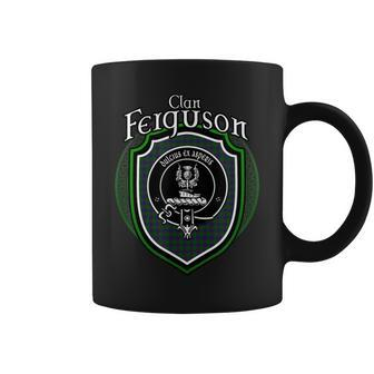 Ferguson Clan Crest | Scottish Clan Ferguson Family Badge Coffee Mug - Seseable