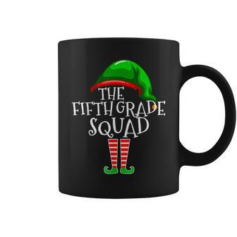 Fifth Grade Squad Elf Group Matching Christmas Gifts Teacher Coffee Mug | Mazezy