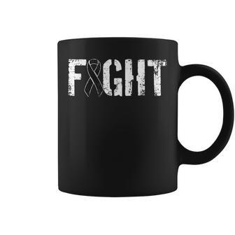 Fight Melanoma Cancer Military Style Awareness Ribbon Coffee Mug | Mazezy