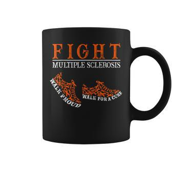 Fight Multiple Sclerosis Ms Awareness Ms Warrior Ribbon Coffee Mug | Mazezy