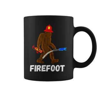 Fire Fighter Bigfoot Fireman Funny Sasquatch Firefighter Coffee Mug - Seseable