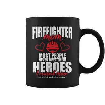 Firefighter Proud Mom With Their Heroes For Mothers Day 2636 Coffee Mug - Seseable