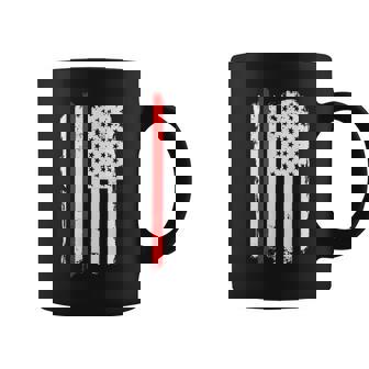 Firefighter Thin Red Line Amercian Flag | Usa Coffee Mug | Seseable CA